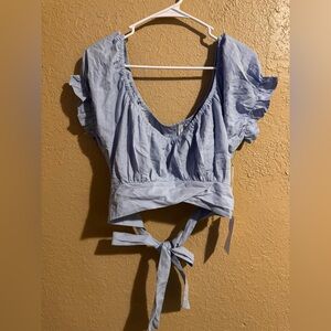 Live 4 truth off the shoulder tie top